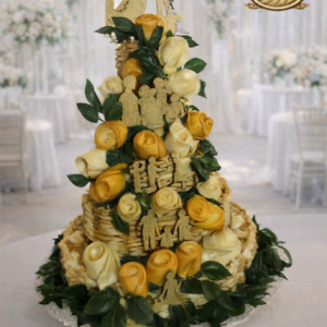 Syrová torta vypletaná svadobná z farmy Farma Tuška Kosorín Slovensko ručne vyrábaná z tradičných parených syrov