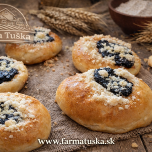 Kysnuté Moravské koláčiky pečené kváskovou metódou z Kosorína – tradičné domáce pečivo Farma Tuška