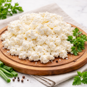 Domáci tvaroh z kyslého mlieka vyrábaný tradičným spôsobom bez kultúr