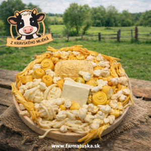 Misa s výberom syrov z Farmy TUŠKA – ručne ťahané syry z kravského mlieka