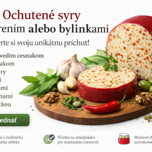 Domáci ochutený syr s bylinkami a korením